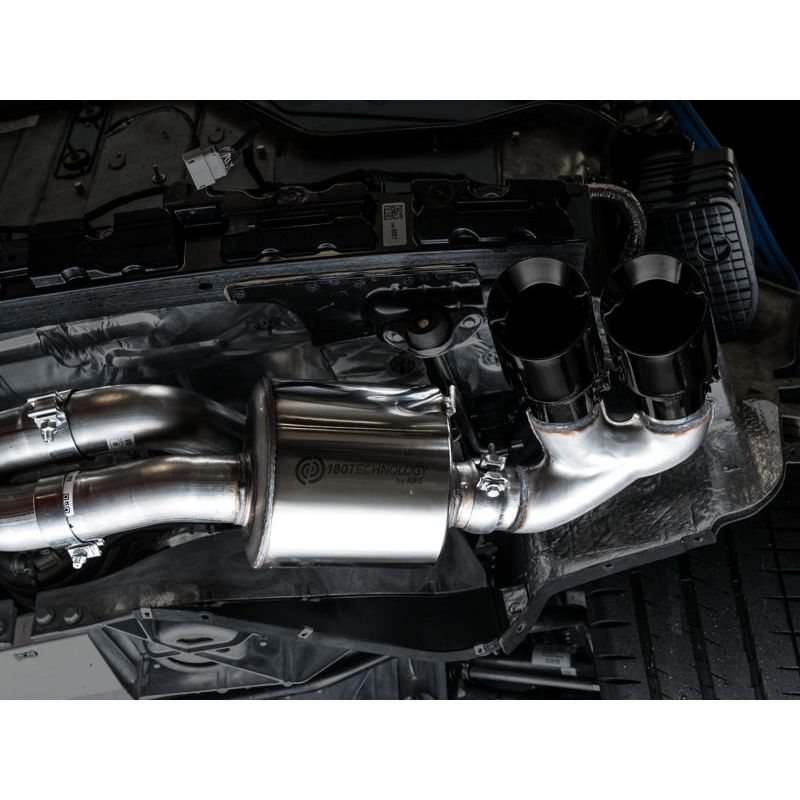 AWE Tuning 2020+ Chevrolet Corvette (C8) Touring Edition Exhaust - Quad Diamond Black Tips NP Motorsports