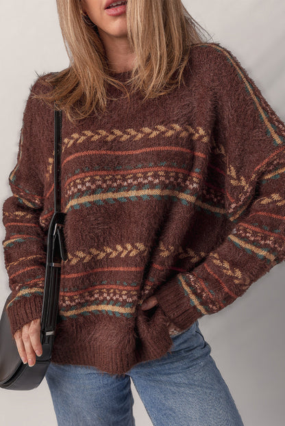 Madison Knitted Drop Shoulder Sweater