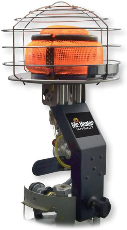 540-Degree Tank-Top Radiant Propane Heater 45,000 BTU Chrome ShipItFurniture