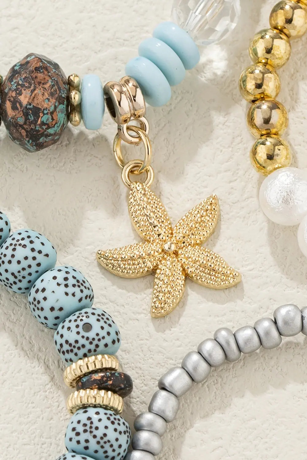 Leia Pendant Beaded Bracelet Set