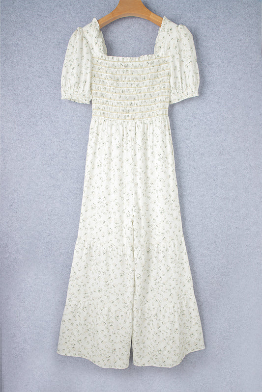 Ella Short Puff Sleeve Jumpsuit