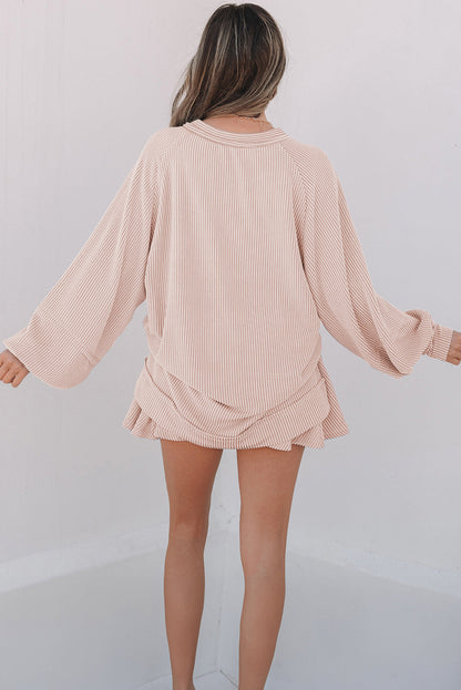 Scarlett Corded Lantern Sleeve Top
