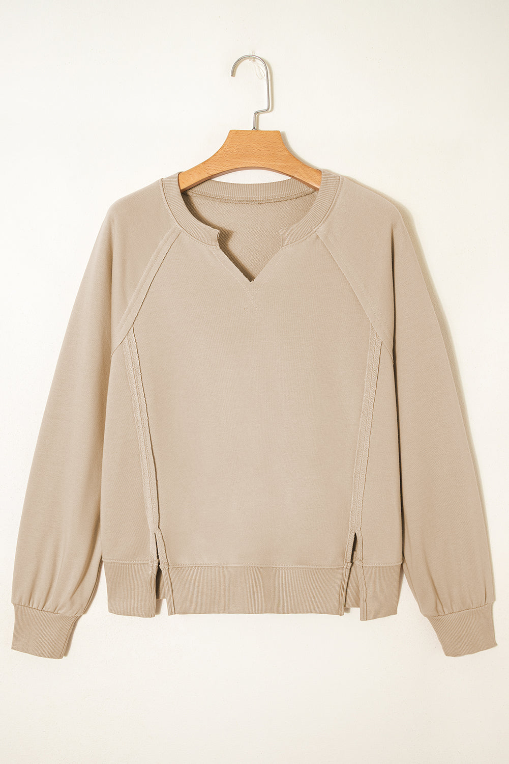 Ashley Sleeve Side Slit Sweatshirt