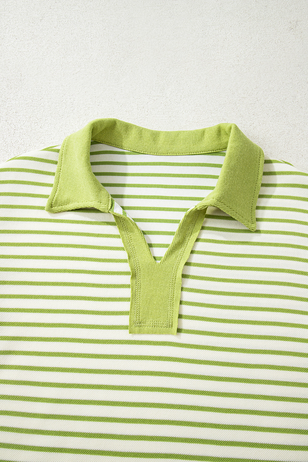 Juniper Stripe Collared Pullover and Skort Outfit Threaded Pear