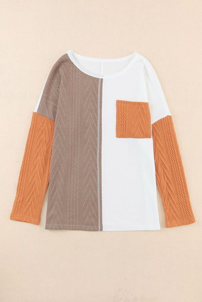 Emily Textured Knit top Long Sleeve Top