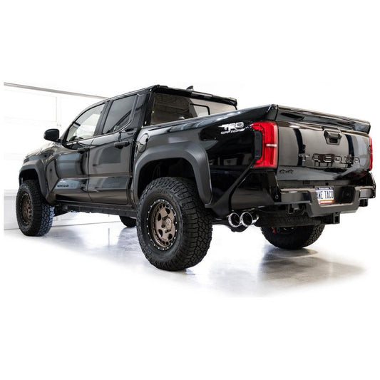 AWE Exhaust - 2024+ Toyota Tacoma Dual Chrome Silver Tips NP Motorsports