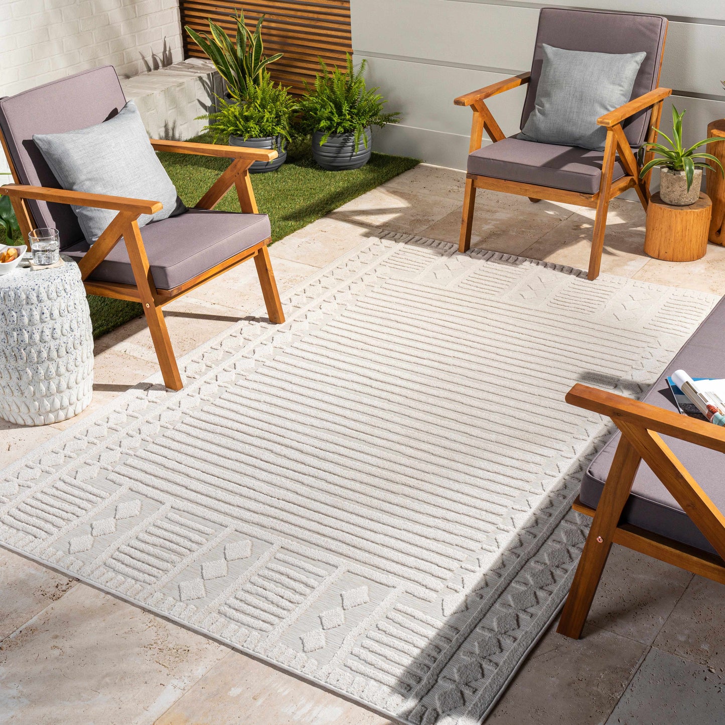 Cabra 3D Outdoor Area Rug - Clearance