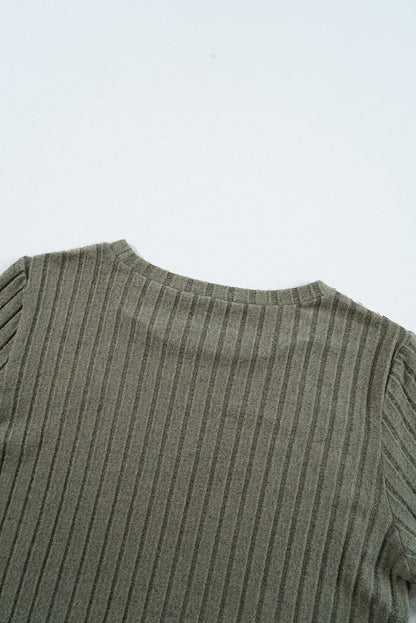 Zelda Rib Textured Knit Top