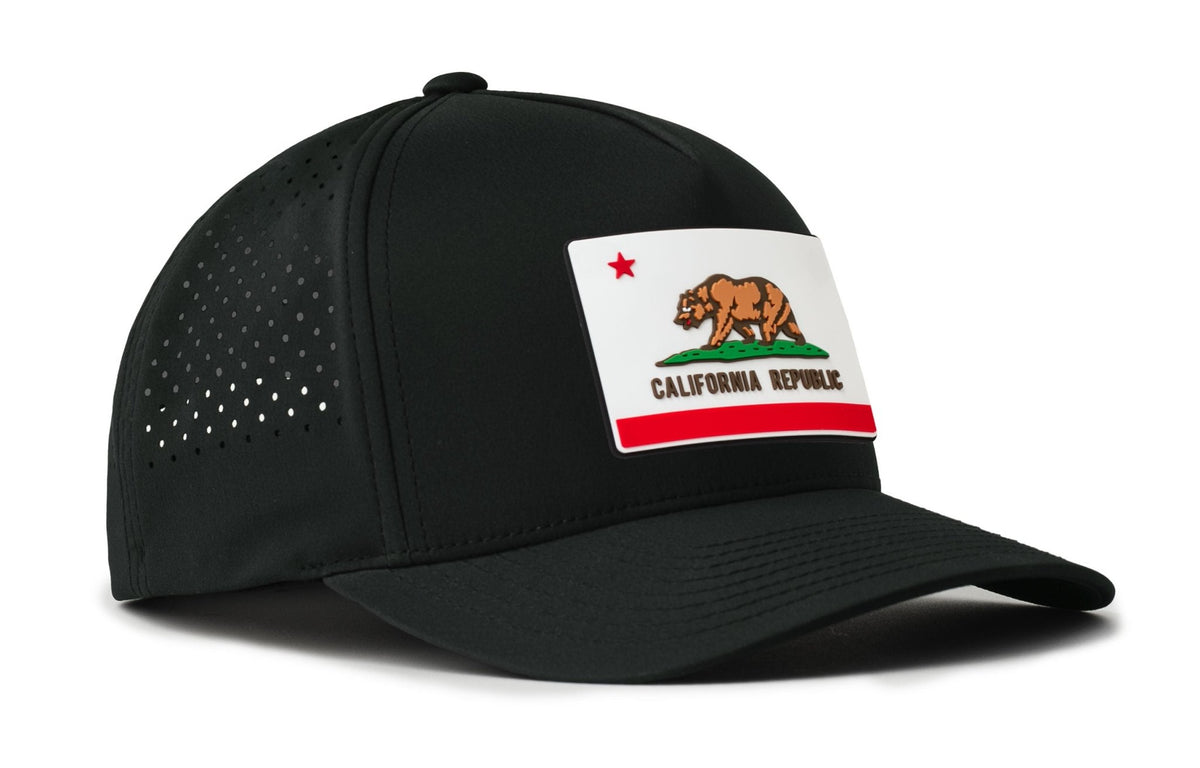 California Flag Performance 5-Panel Hat | CA Flexfit Snapback - Get it from Bo