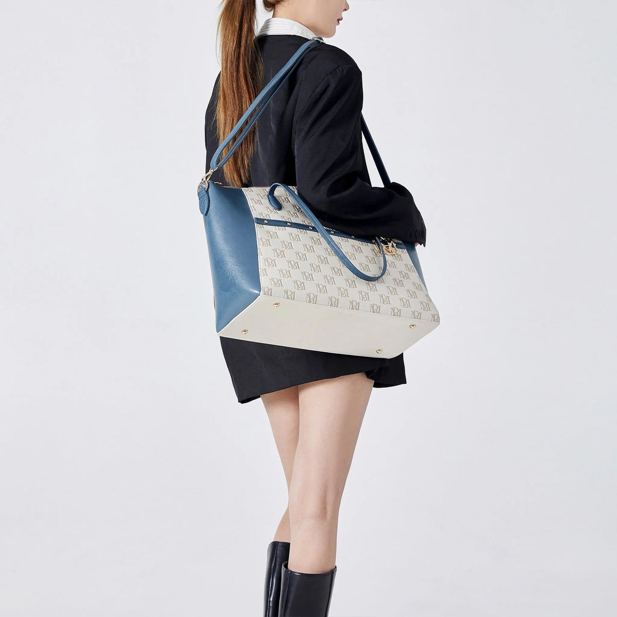 Caroline Vegan Leather Monogram Weekender Duffel Bag - Get it from Bo