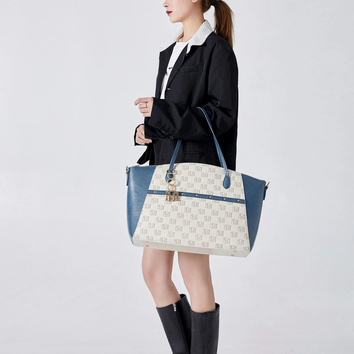 Caroline Vegan Leather Monogram Weekender Duffel Bag - Get it from Bo