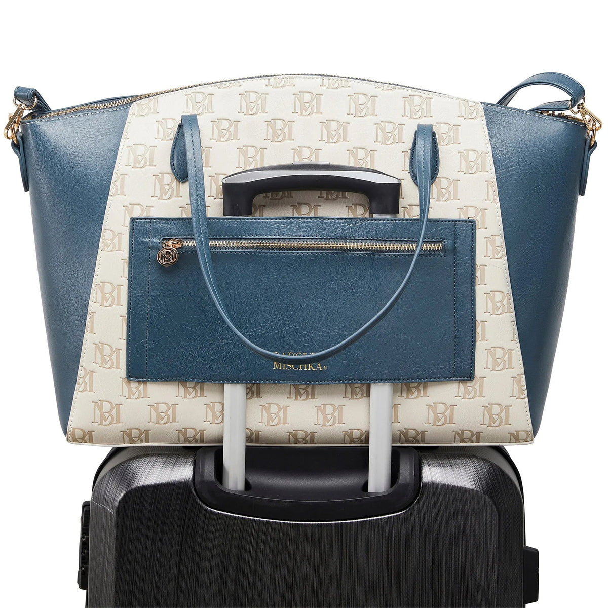 Caroline Vegan Leather Monogram Weekender Duffel Bag - Get it from Bo