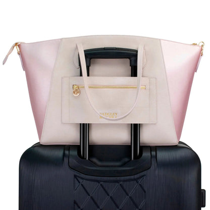 Caroline Vegan Leather Monogram Weekender Duffel Bag - Get it from Bo