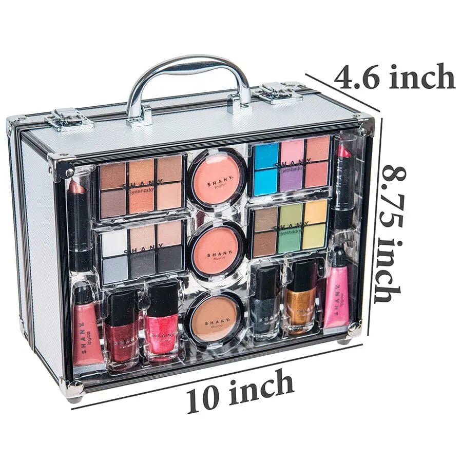 Carry All Trunk Makeup Set - Silver - Get it from Bo