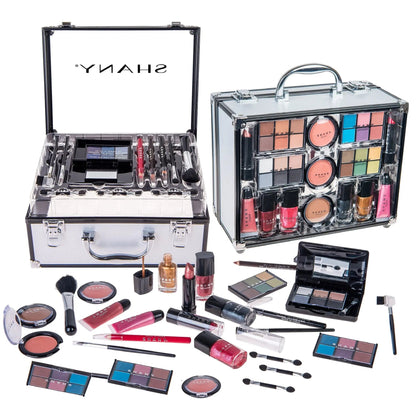 Carry All Trunk Makeup Set - Silver - Get it from Bo