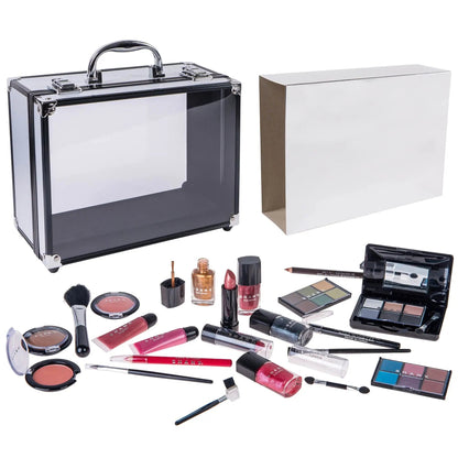 Carry All Trunk Makeup Set - Silver - Get it from Bo