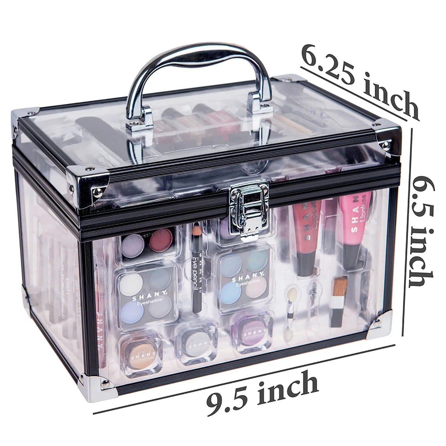 Carry All Trunk Makeup Set - Silver - Get it from Bo