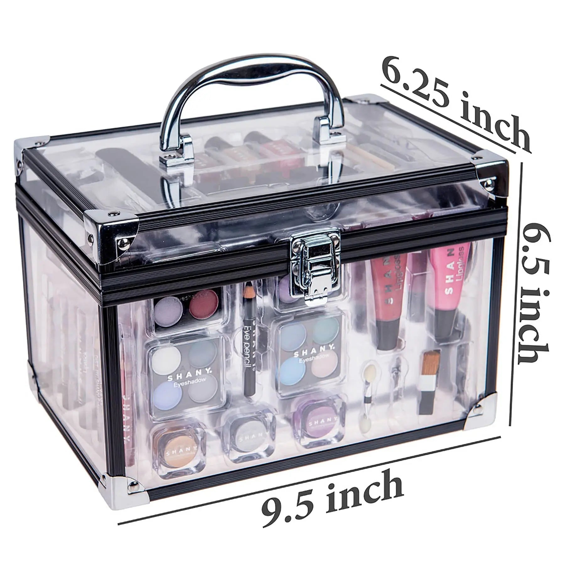 Carry All Trunk Makeup Set - Silver - Get it from Bo