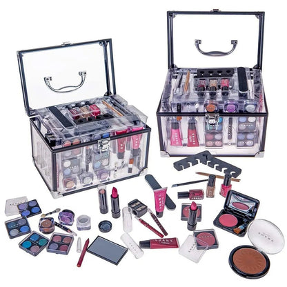 Carry All Trunk Makeup Set - Silver - Get it from Bo