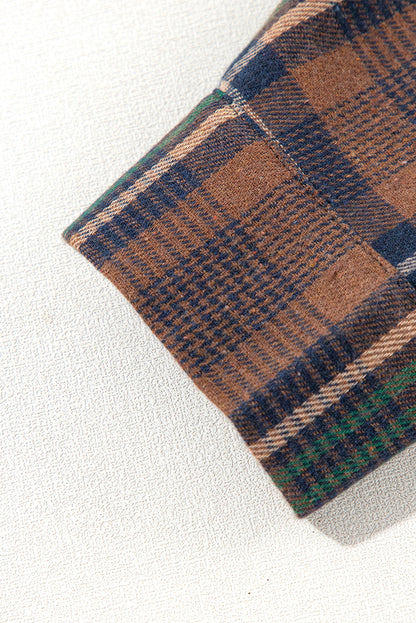 Elizabeth Plaid Print Chest Shirt