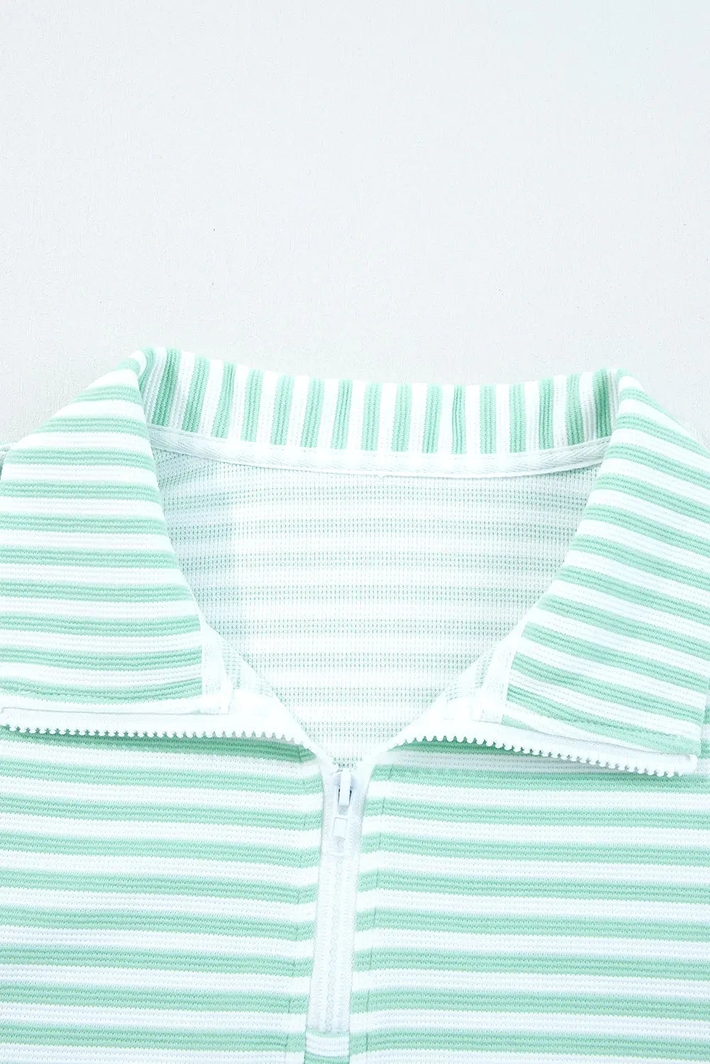 Reign Zip Collar Pullover Long Sleeve Top