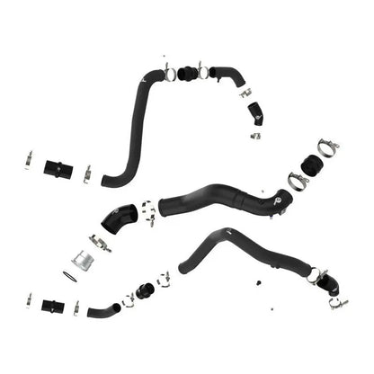 aFe BladeRunner 21-22 Ford F-150 Ecoboost V6-3.5L(tt) Aluminum Hot and Cold Charge Pipe Kit Black NP Motorsports
