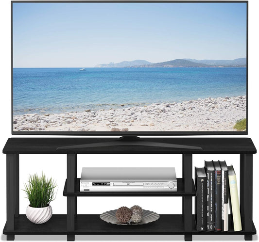 Turn-N-Tube 3-Tier TV Stand For 50-Inch TV Americano Black