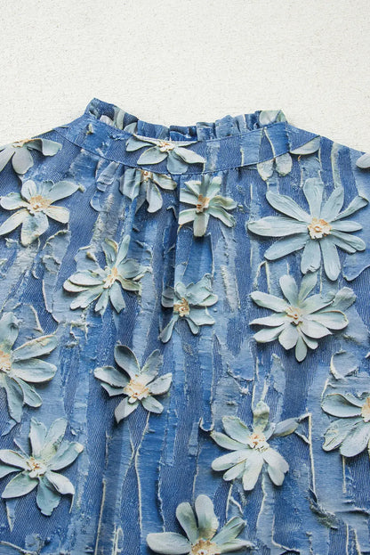 Sarajana Half Placket Collared Blouse