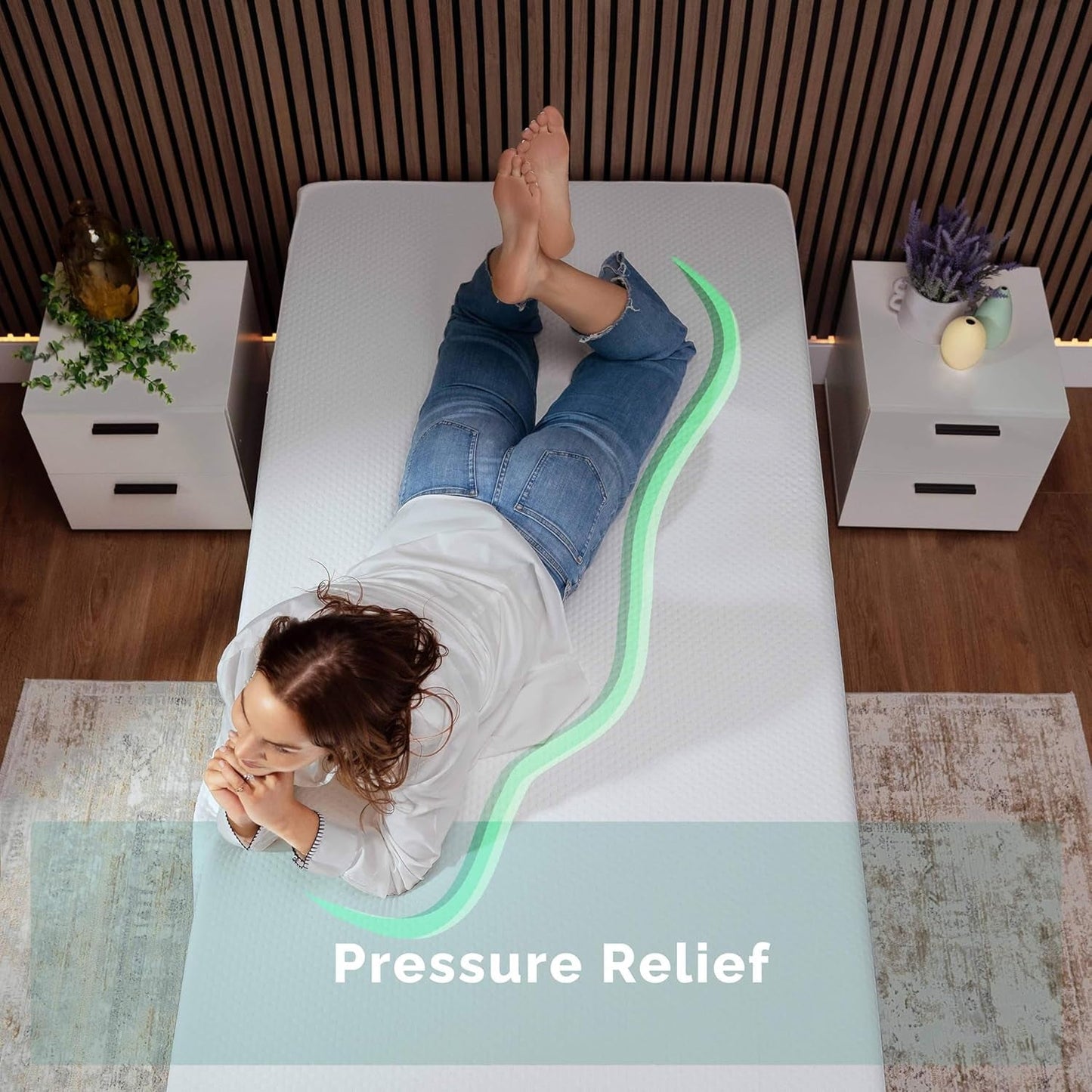 Cooling Graphite Memory Foam Twin Mattress for Kids