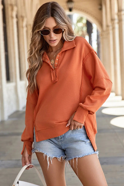 Luminy Baggy Sweatshirt with Slits
