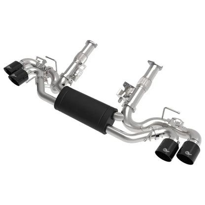 aFe MACH Force-Xp 3in to 2-1/2in 304SS Cat-Back 2020 Chevy Corvette (C8) 6.2L - Black Tip NP Motorsports