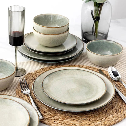 Ceramic Dinnerware Sets for 6, 18 Pieces Hand Painted - Get it from Bo
