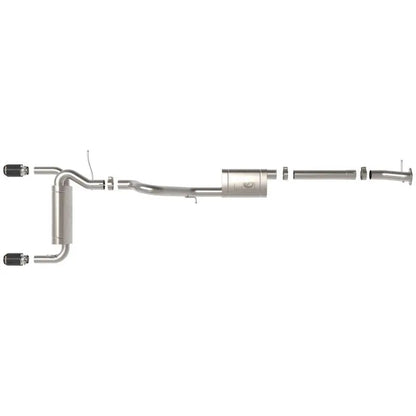 aFe 2021+ Ford Bronco L4-2.3L (t) / V6-2.7L (tt) Vulcan 3in. to 2.5in. SS Cat-Back - Carbon NP Motorsports