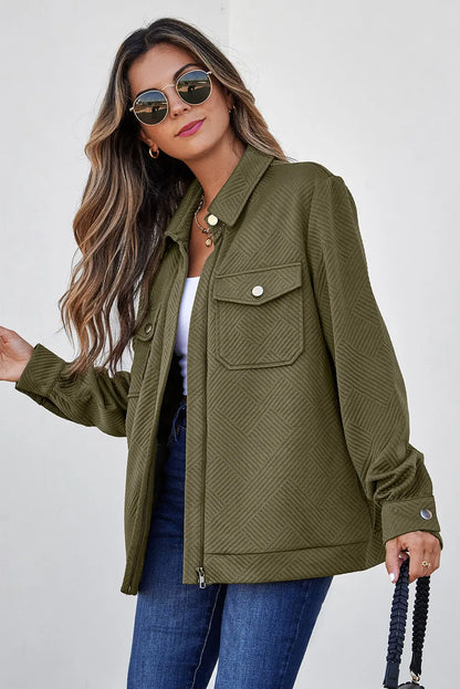 Remi Zip Up Flap Shirt