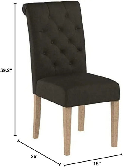 Charcoal Tufted Dining Chairs - Get it from Bo