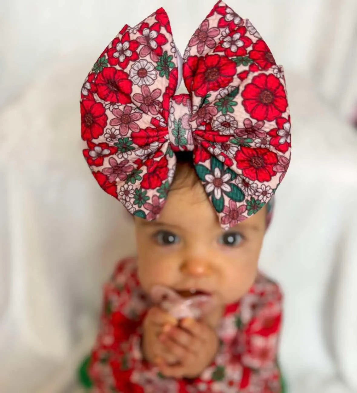 Christmas floral messy wrap - Get it from Bo