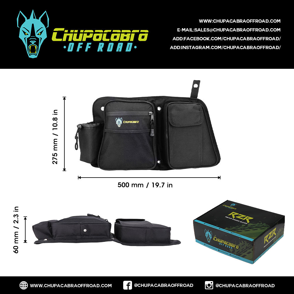 RZR Rear Door Bags Set of Two Right & Left - Get it from Bo