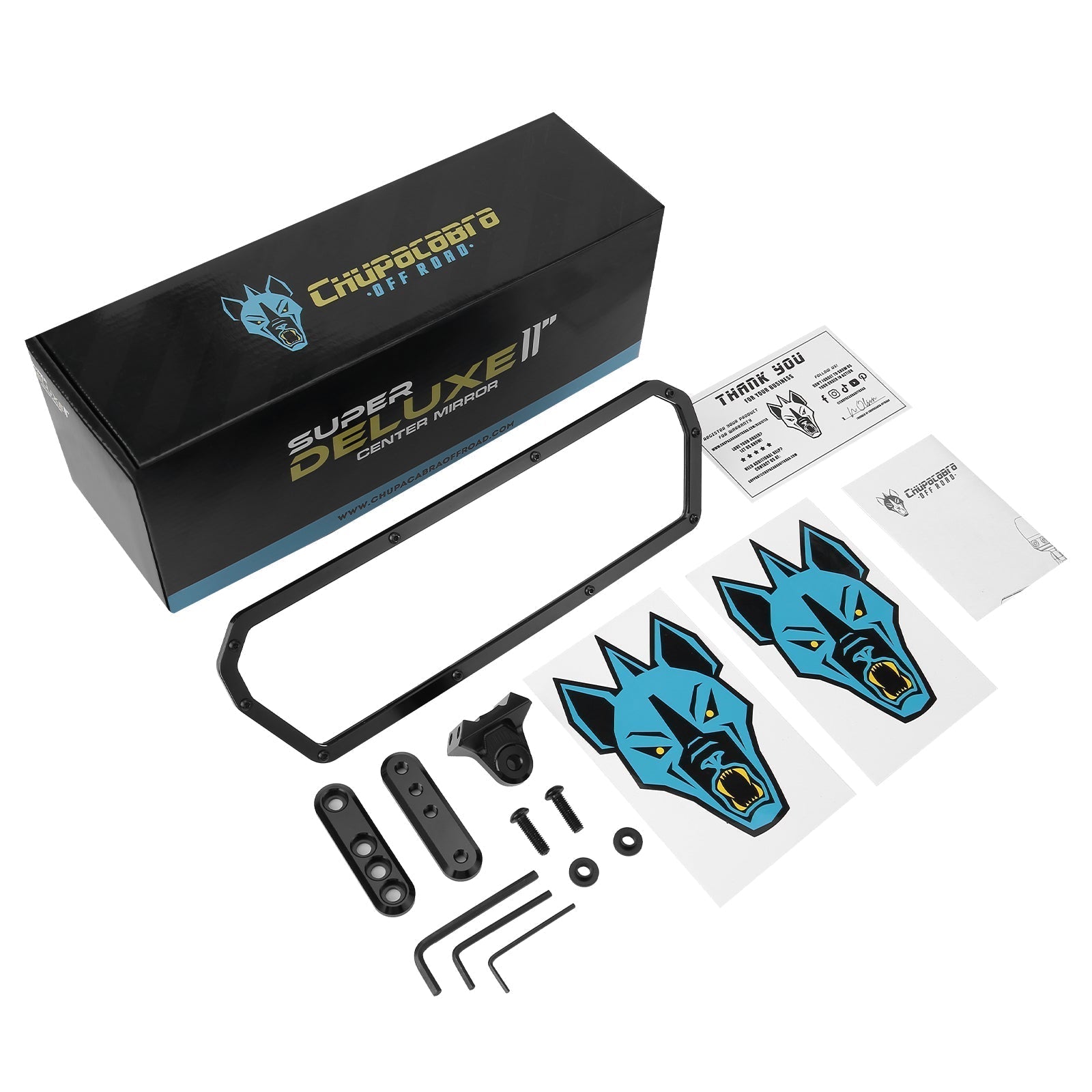 X3 Specific Super DELUXE 11" Offroad UTV Center Rearview Mirror - Get it from Bo