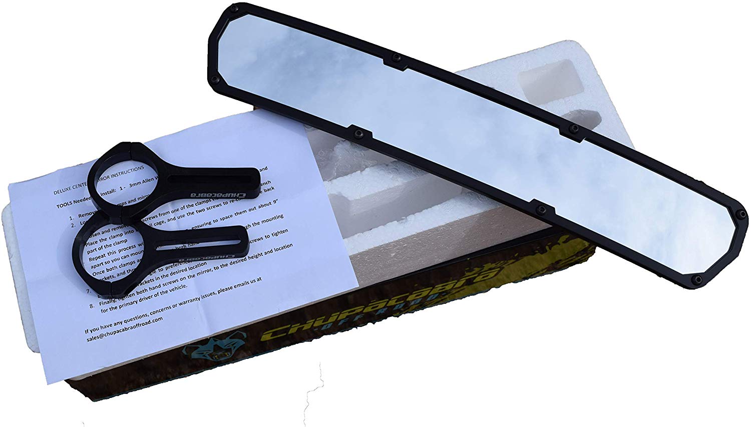 15" DELUXE 1.75 Center Rearview Mirror - Get it from Bo