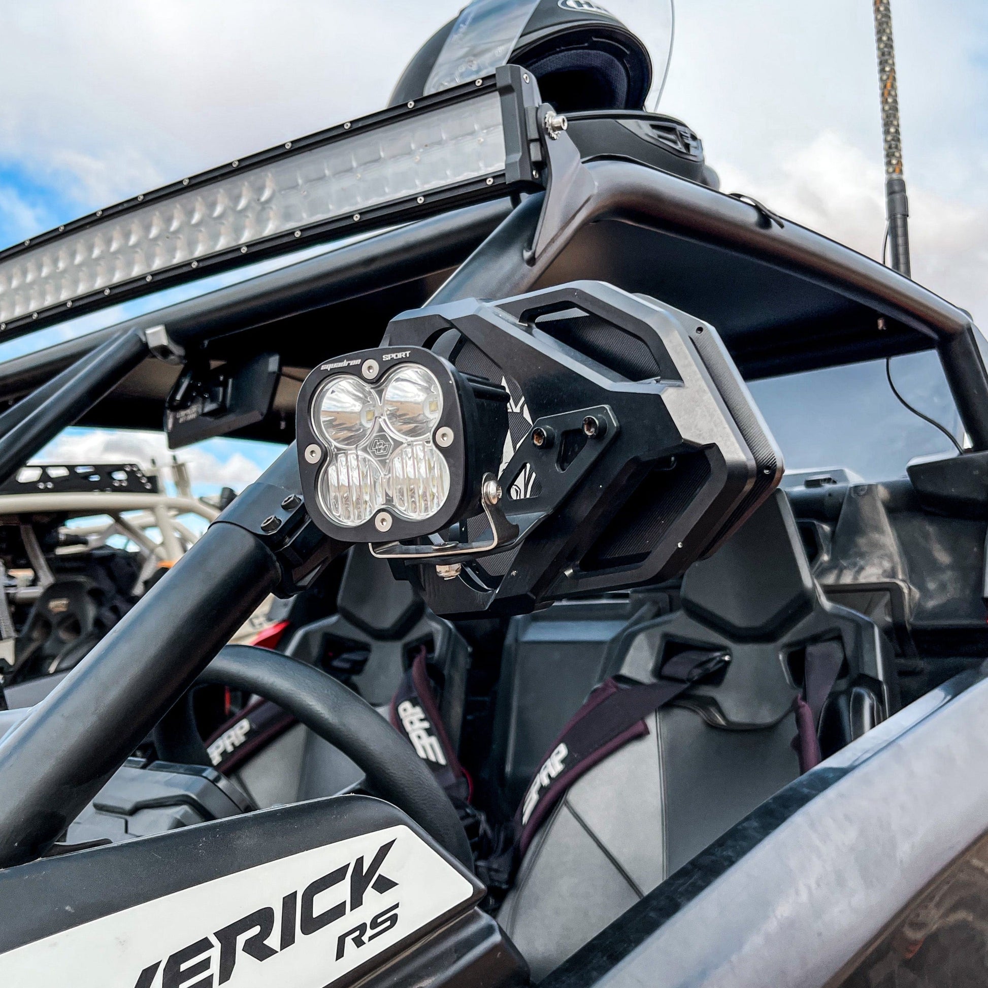 Cuero Race Mirror Light Combo in Black - Get it from Bo