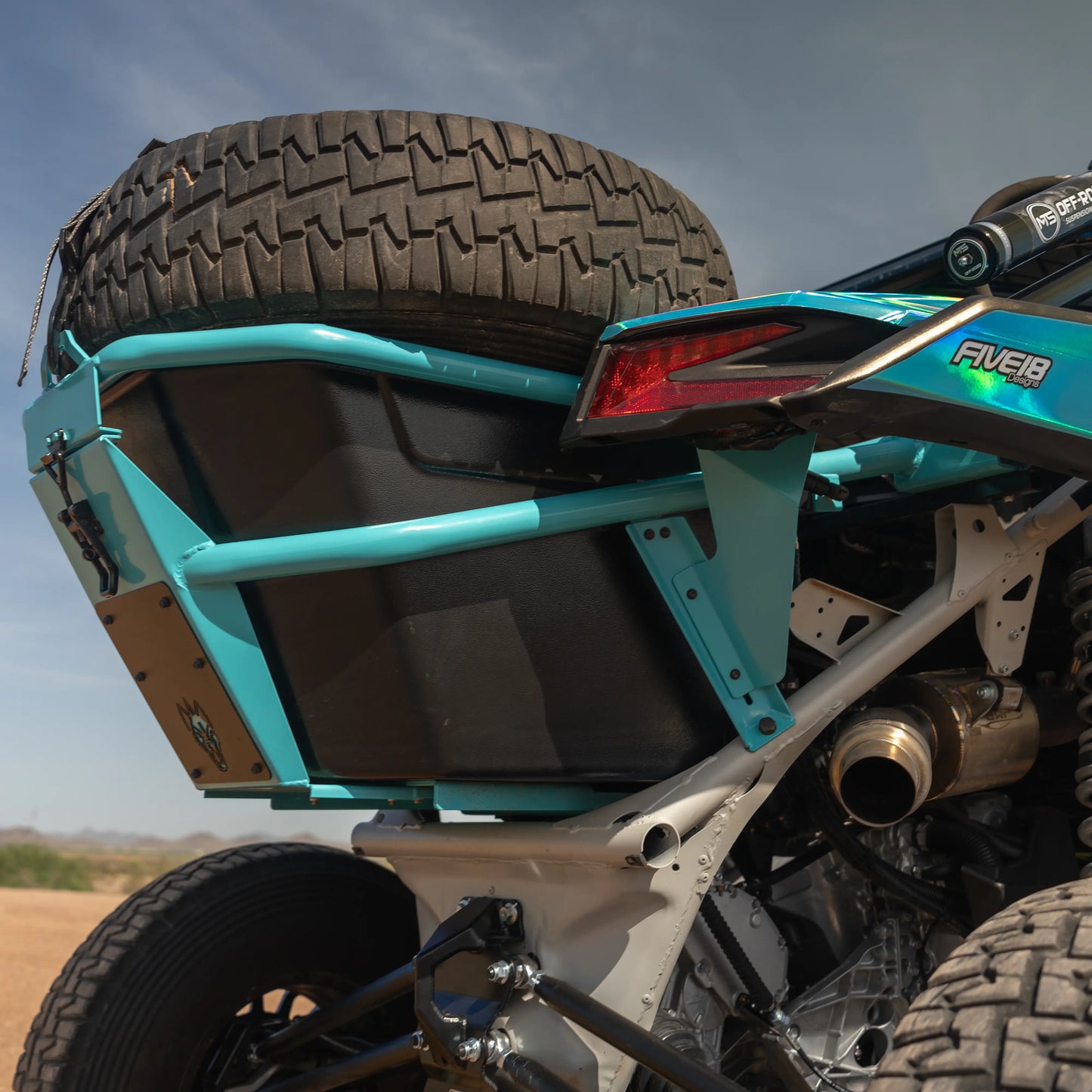 B2G Can Am X3 Rear Storage and Tire Rack - Get it from Bo