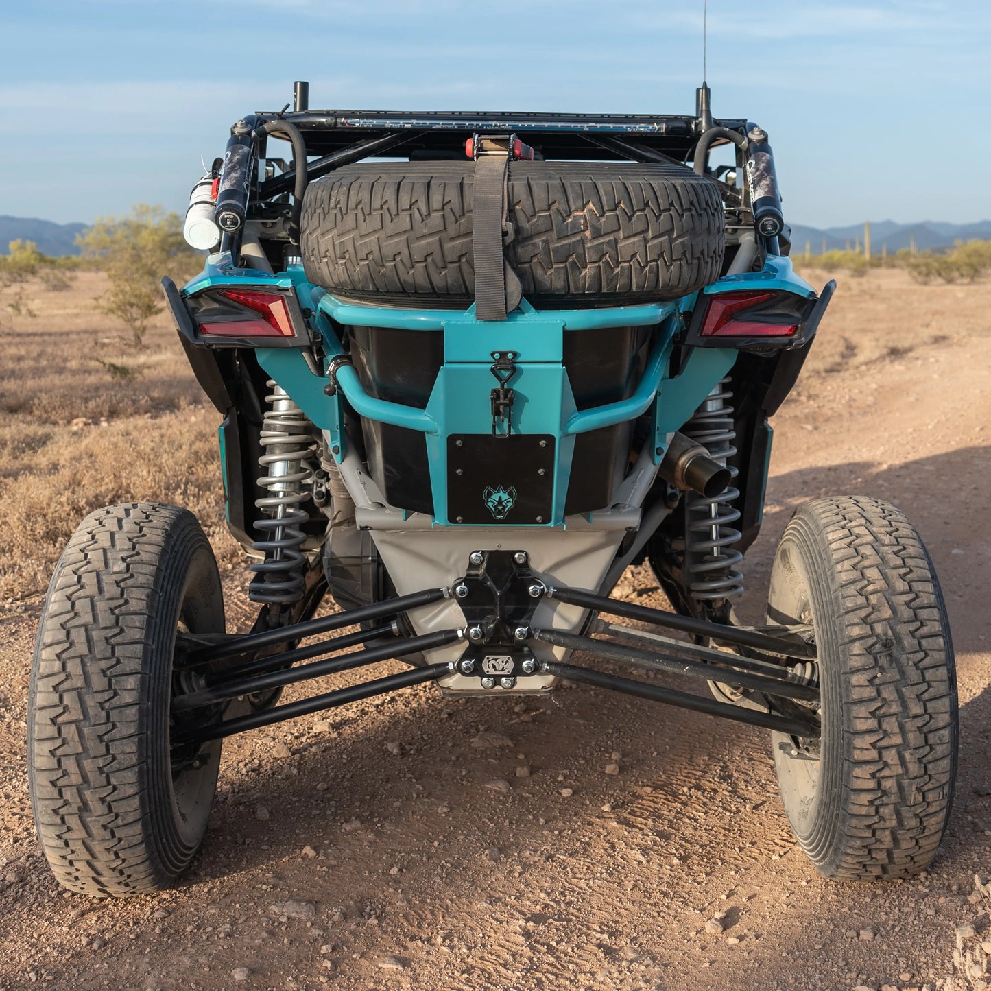B2G Can Am X3 Rear Storage and Tire Rack - Get it from Bo