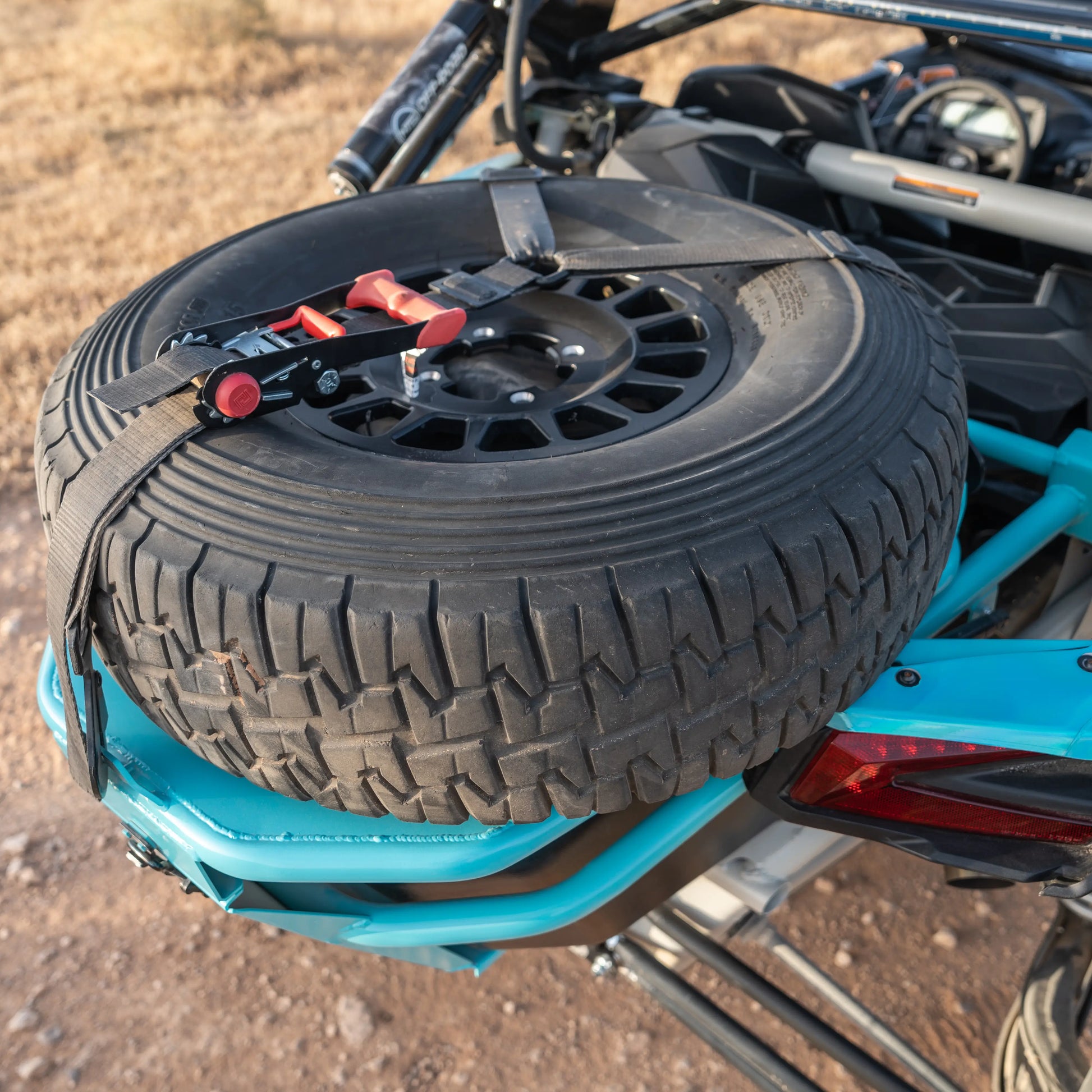 B2G Can Am X3 Rear Storage and Tire Rack - Get it from Bo