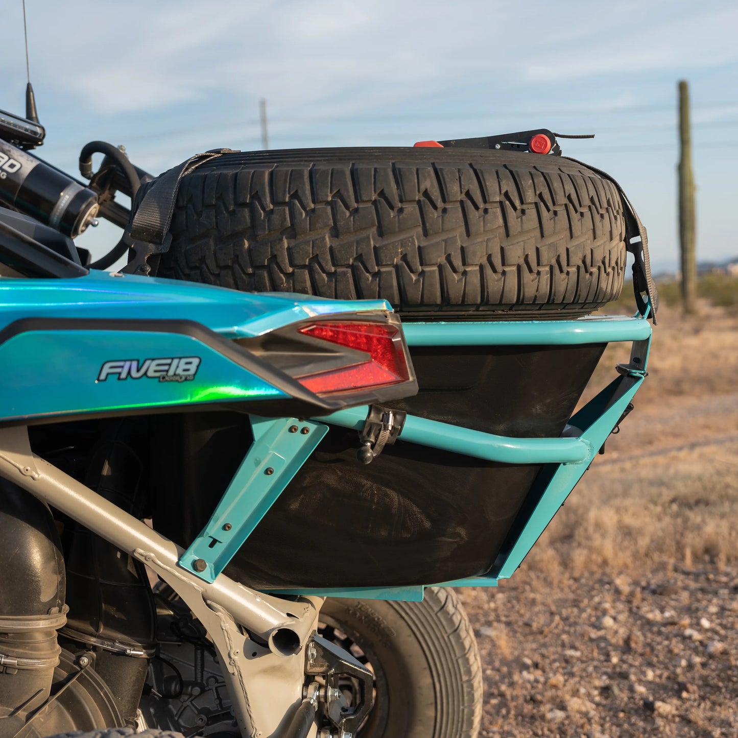 B2G Can Am X3 Rear Storage and Tire Rack - Get it from Bo