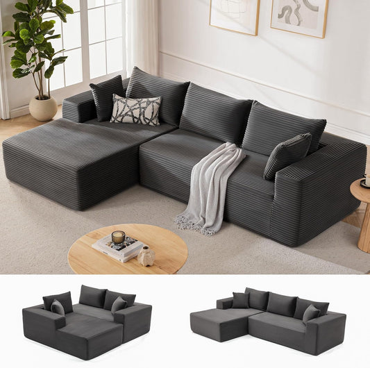 Cloud Sectional Couch Modular Sofa with Deep Seat ShipItFurniture