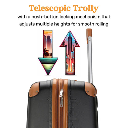 Collins 3 Piece Expandable Retro Luggage Set - Get it from Bo