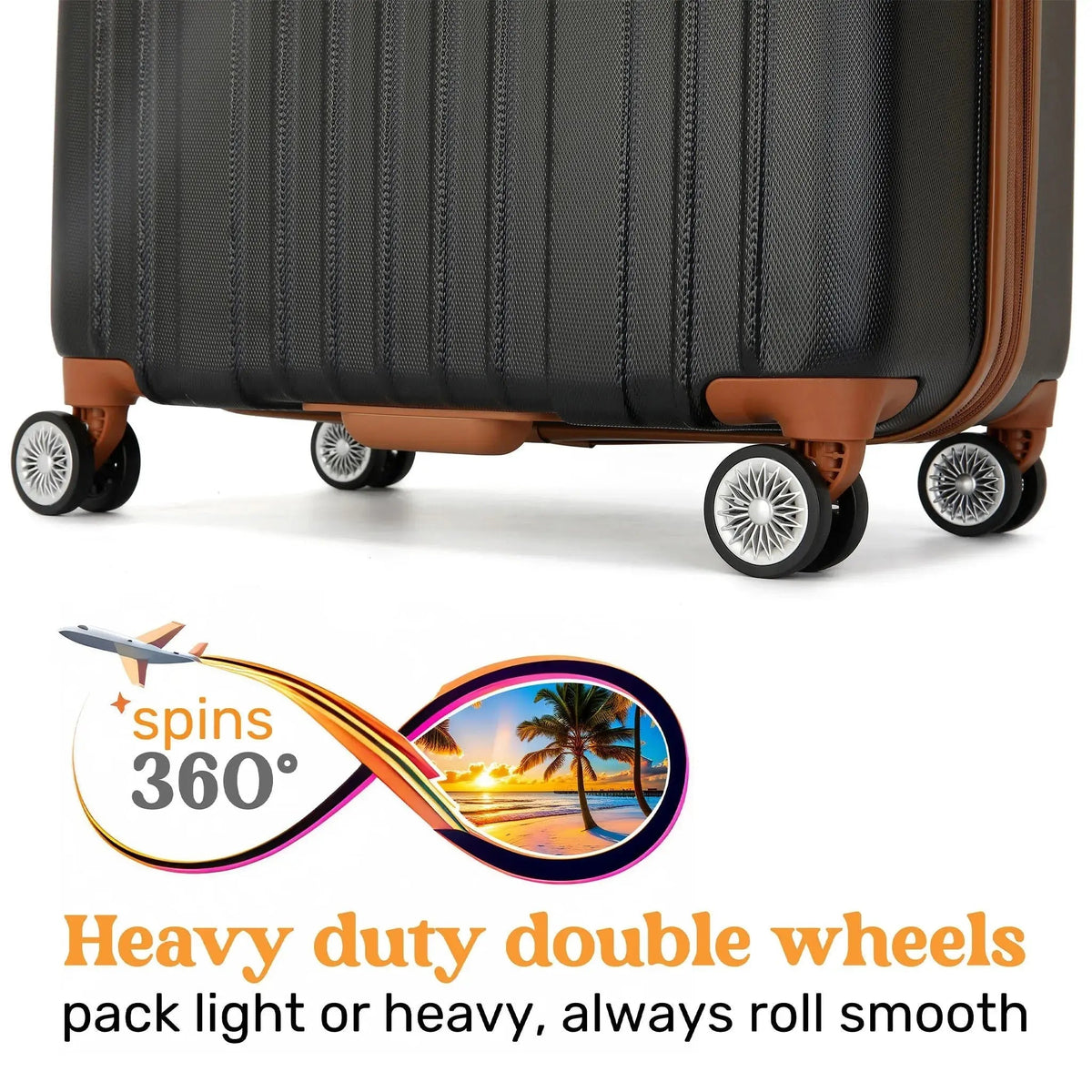 Collins 3 Piece Expandable Retro Luggage Set - Get it from Bo