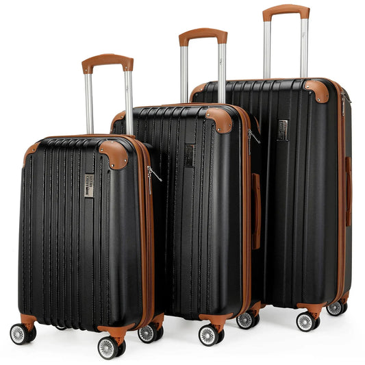 Collins 3 Piece Expandable Retro Luggage Set - Get it from Bo