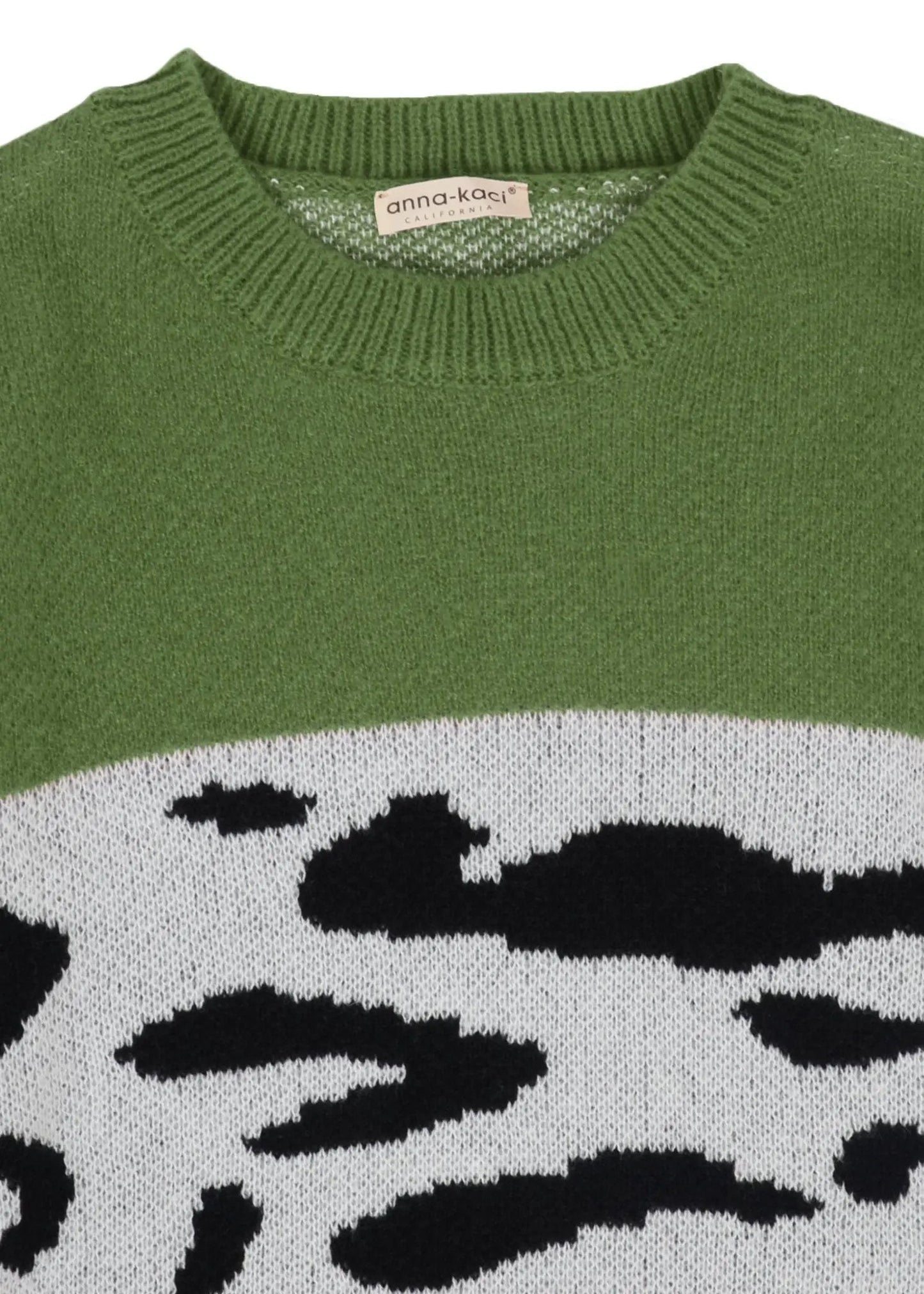 Color Block Animal Print Sweater - Get it from Bo