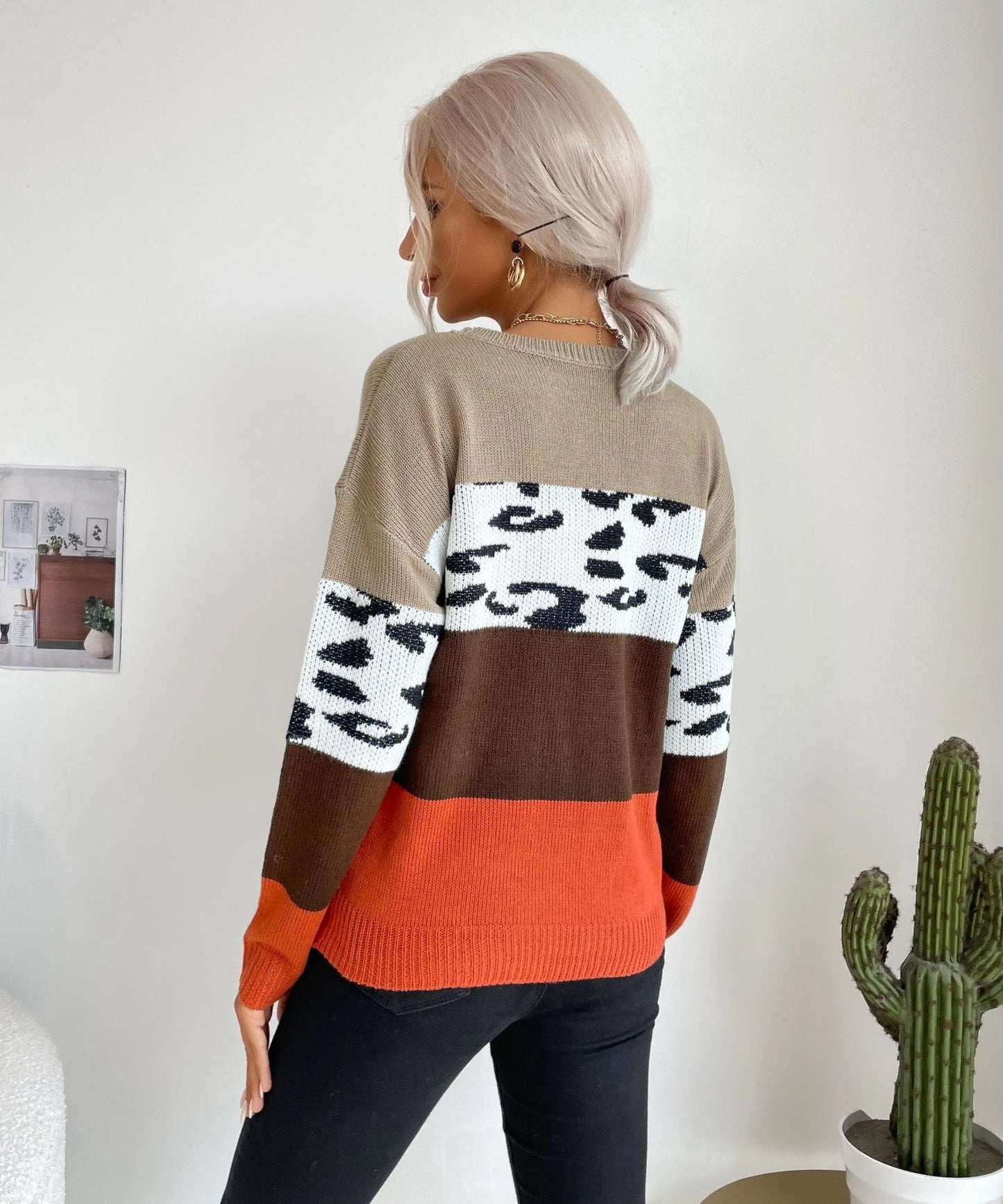 Color Block Fall Sweater - Get it from Bo